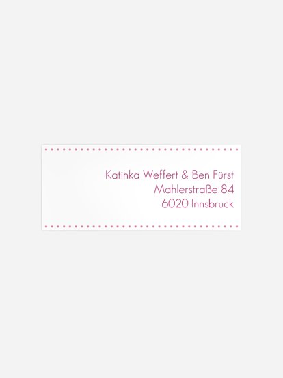 Absenderaufkleber Geburtstag Schmetterling