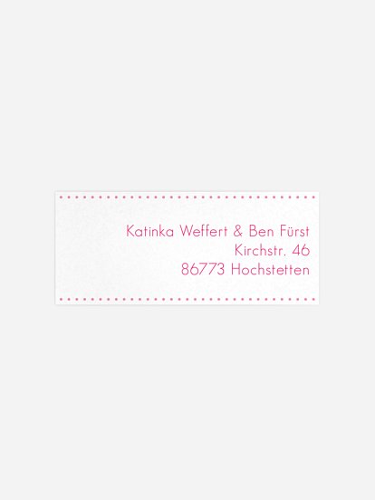 Absenderaufkleber Geburtstag Schmetterling