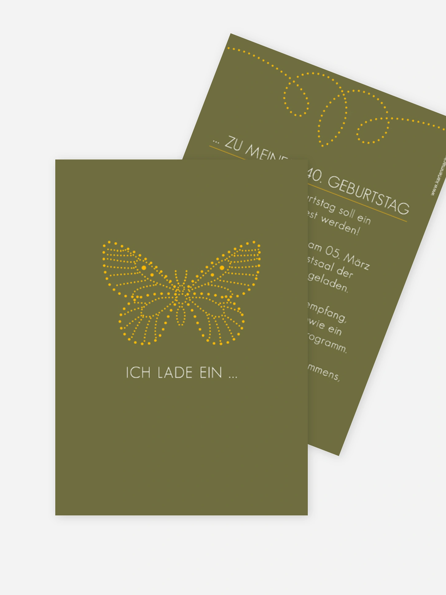 Geburtstagseinladung Schmetterling