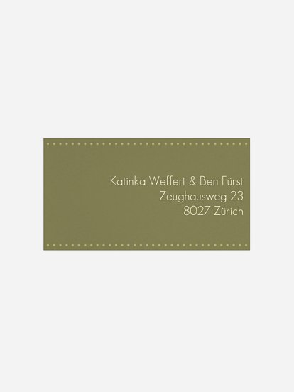 Empfängeraufkleber Silberhochzeit Schmetterling