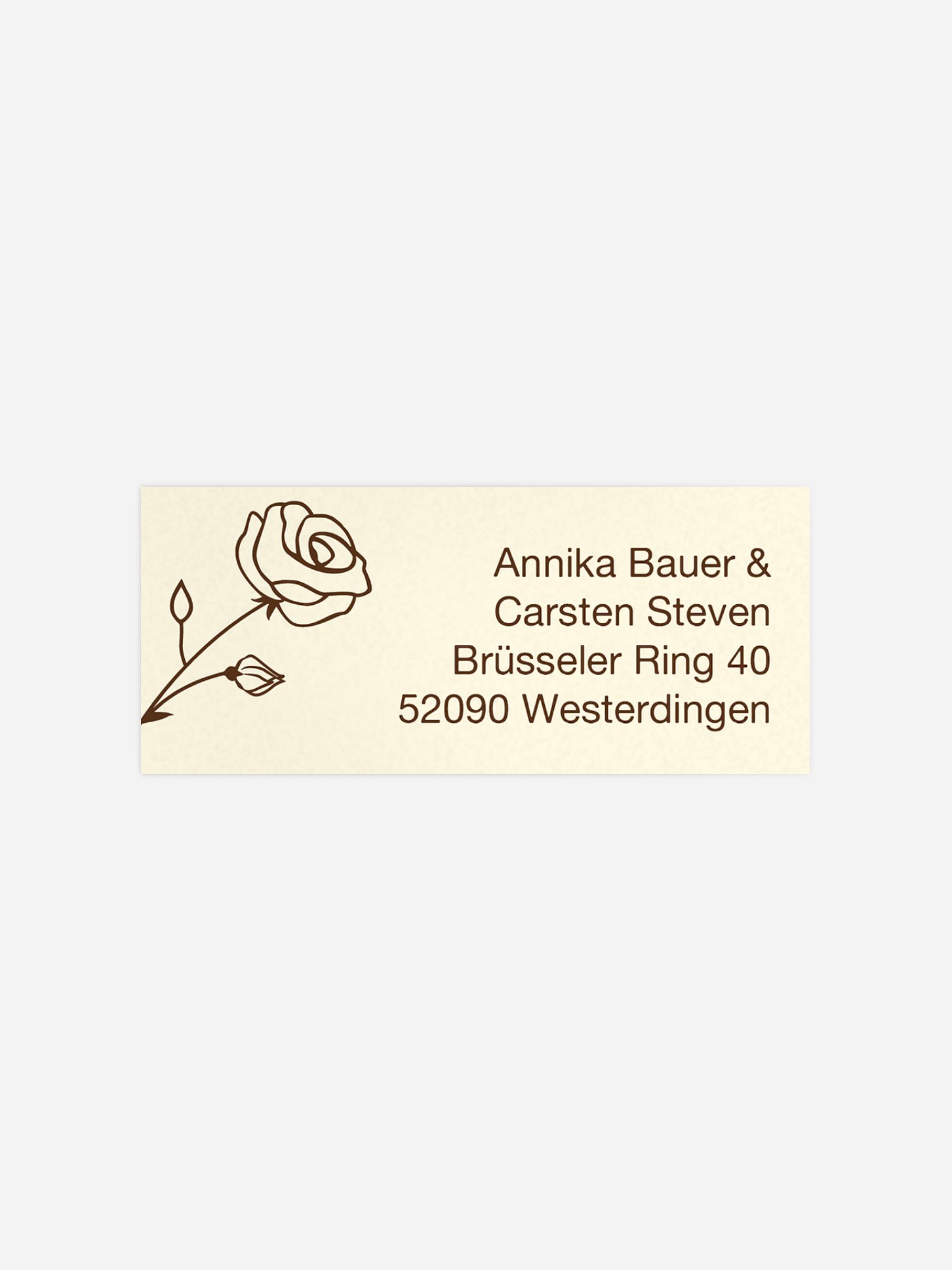 Absenderaufkleber Roses