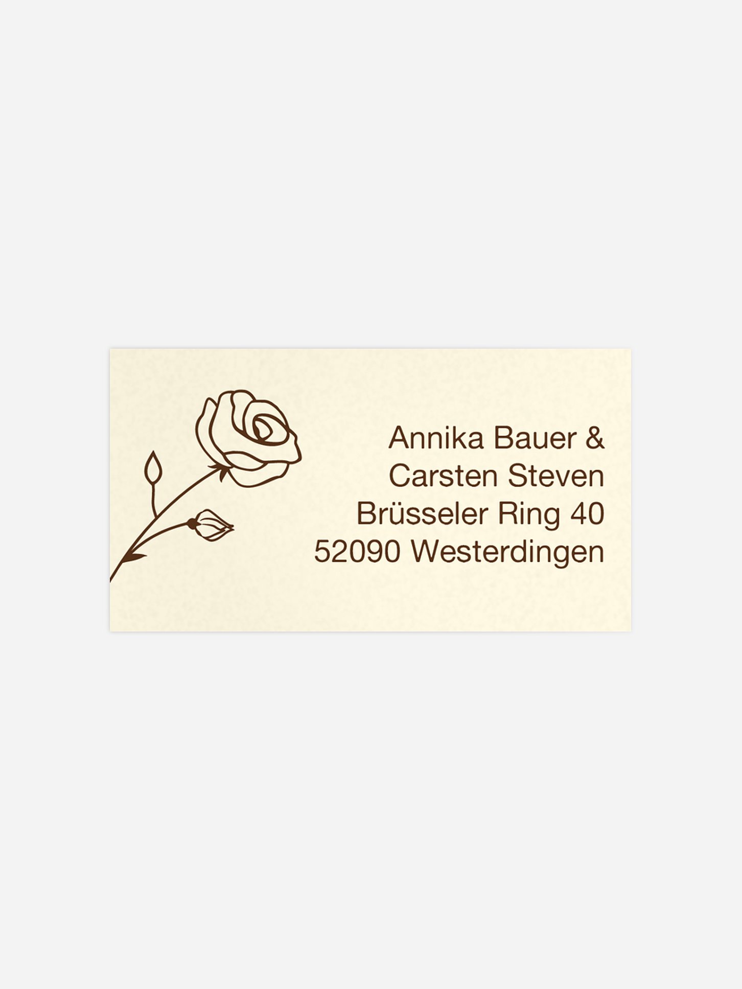 Empfängeraufkleber Roses