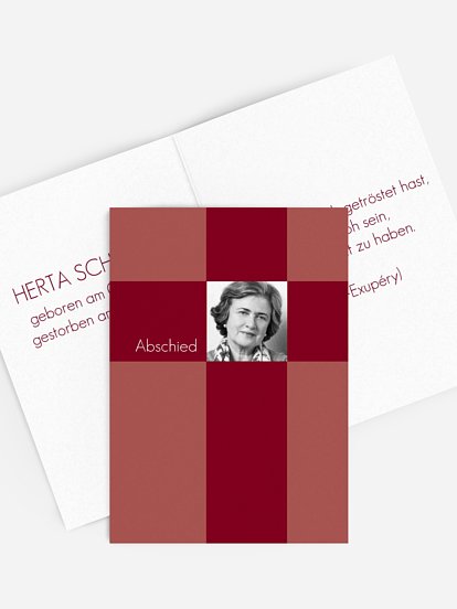 Sterbebild Kreuz