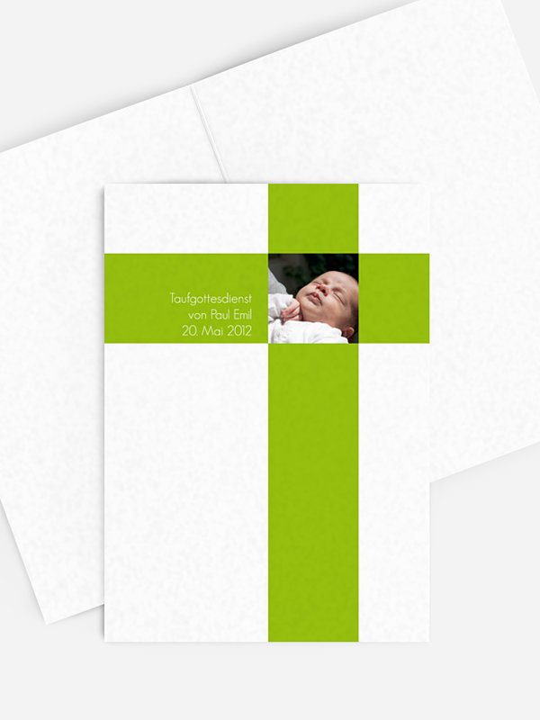 Kirchenheft Taufe Kreuz