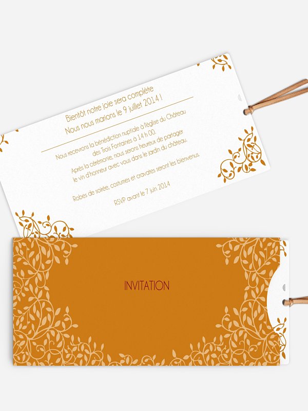 Faire-part mariage Romance