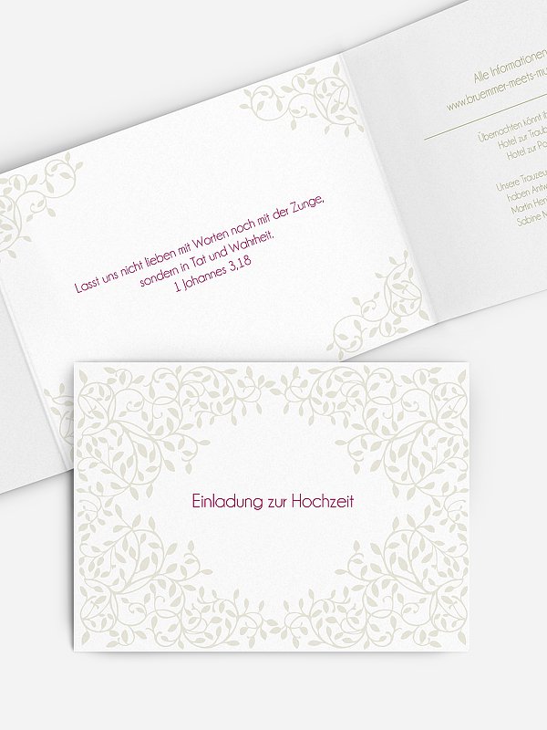 Hochzeitseinladung Romance