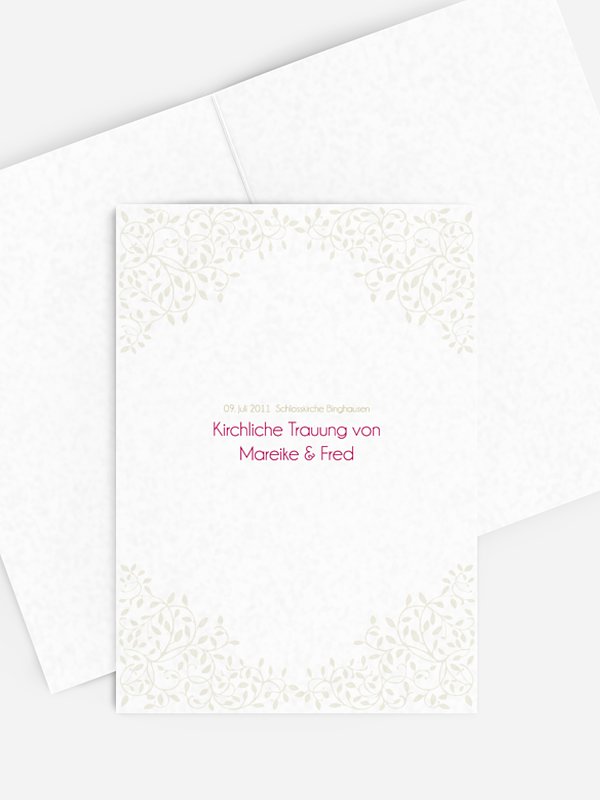 Kirchenheft Hochzeit Romance