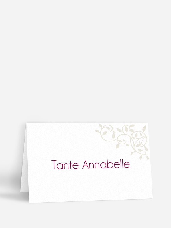 Marque-place mariage Romance
