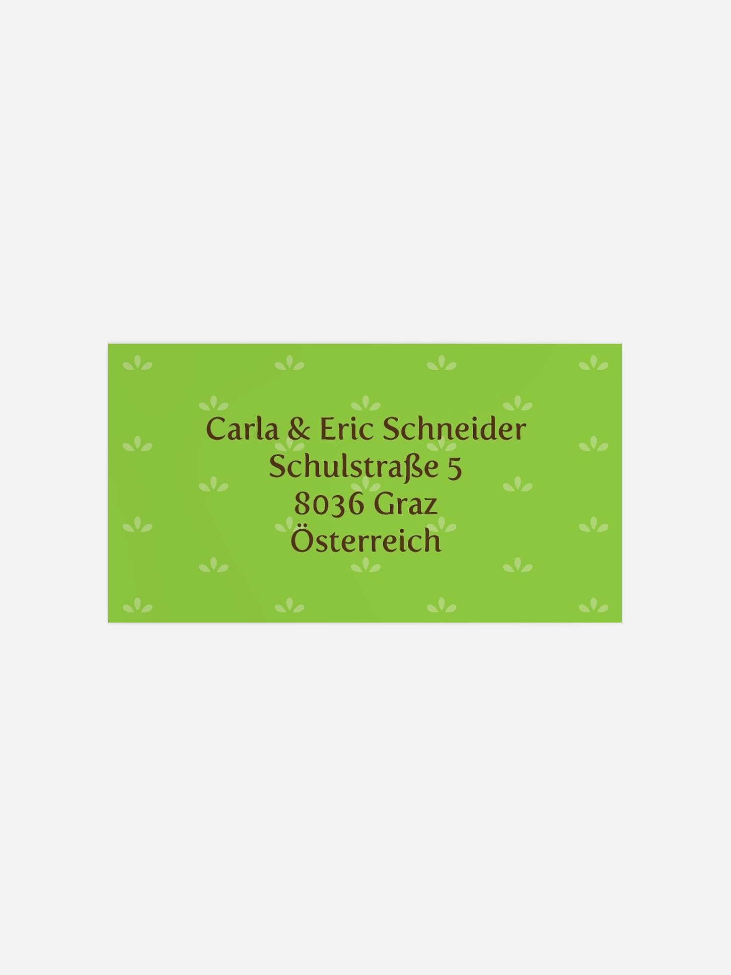 Empfängeraufkleber Geburtstag Schaf