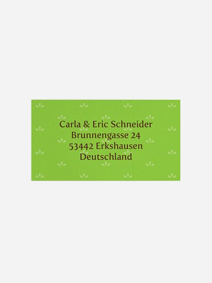 Empfängeraufkleber Geburtstag Schaf
