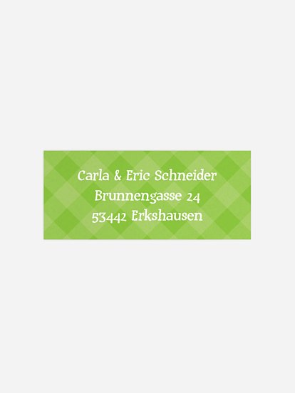 Absenderaufkleber Geburtstag Geschenk