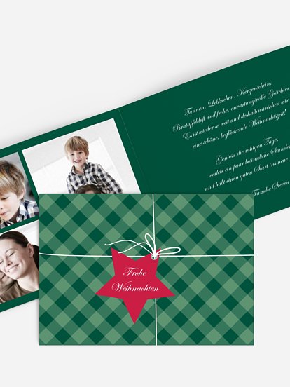 Weihnachtskarte Geschenk