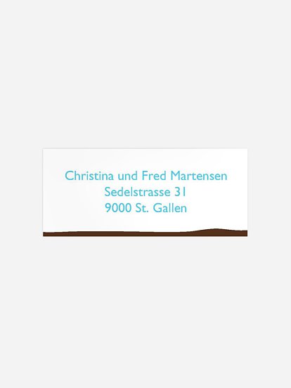 Absenderaufkleber Geburtstag Bär