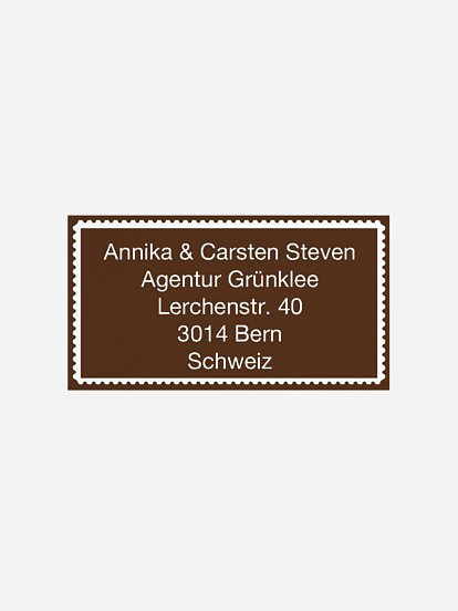 Empfängeraufkleber geschäftl. Weihnachten Weihnachtspost