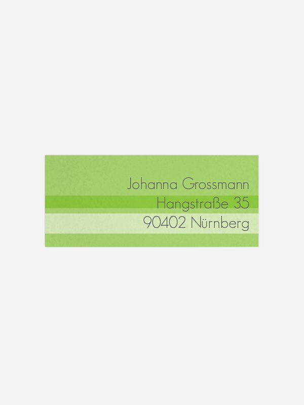 Absenderaufkleber Geburtstag Styline