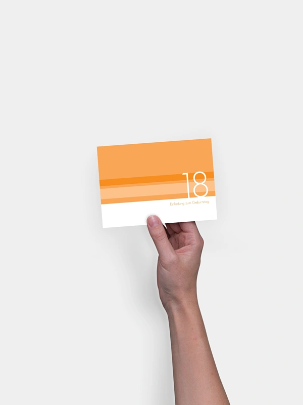 Einladung 18. Geburtstag Styline