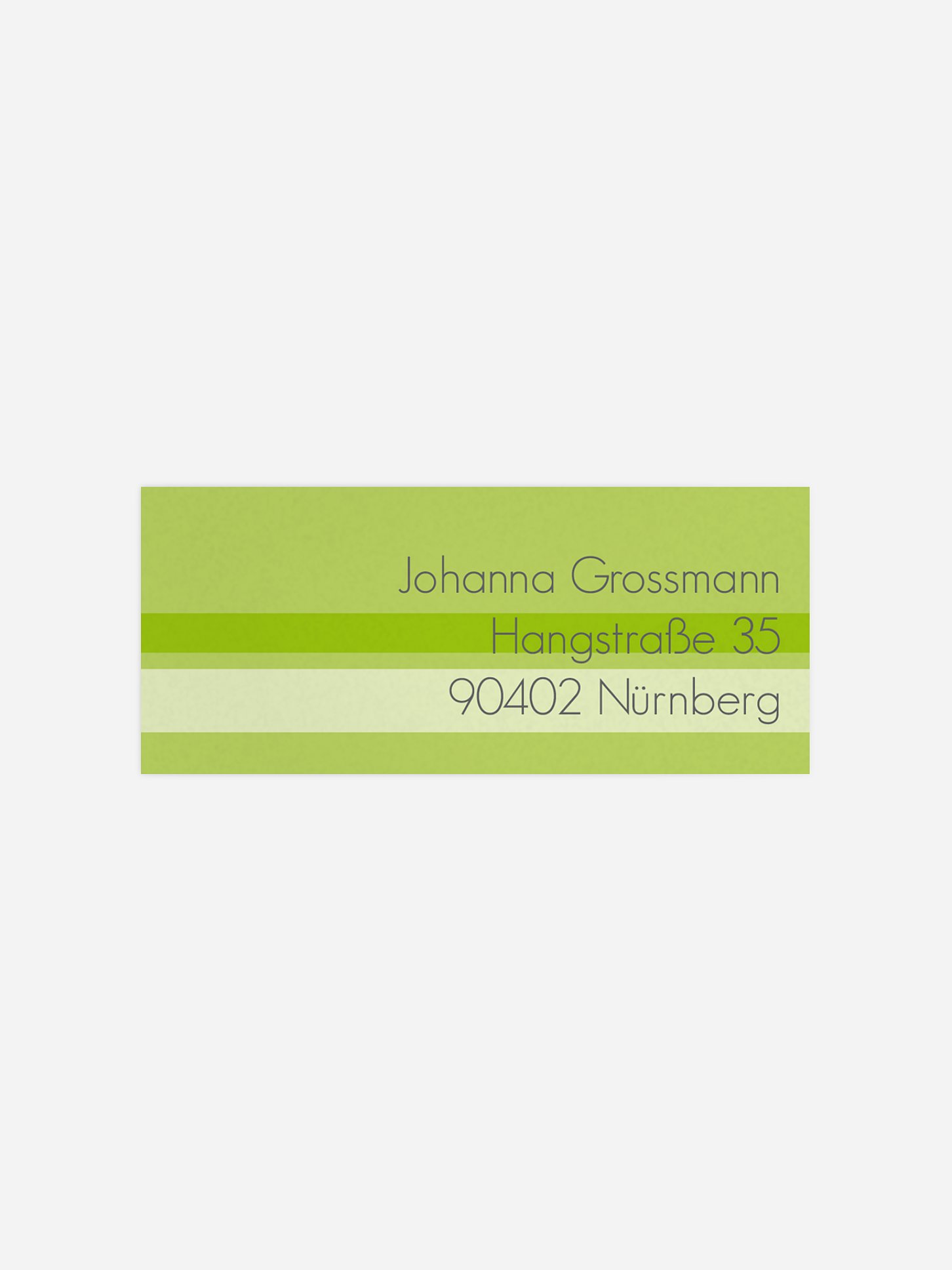 Absenderaufkleber Styline