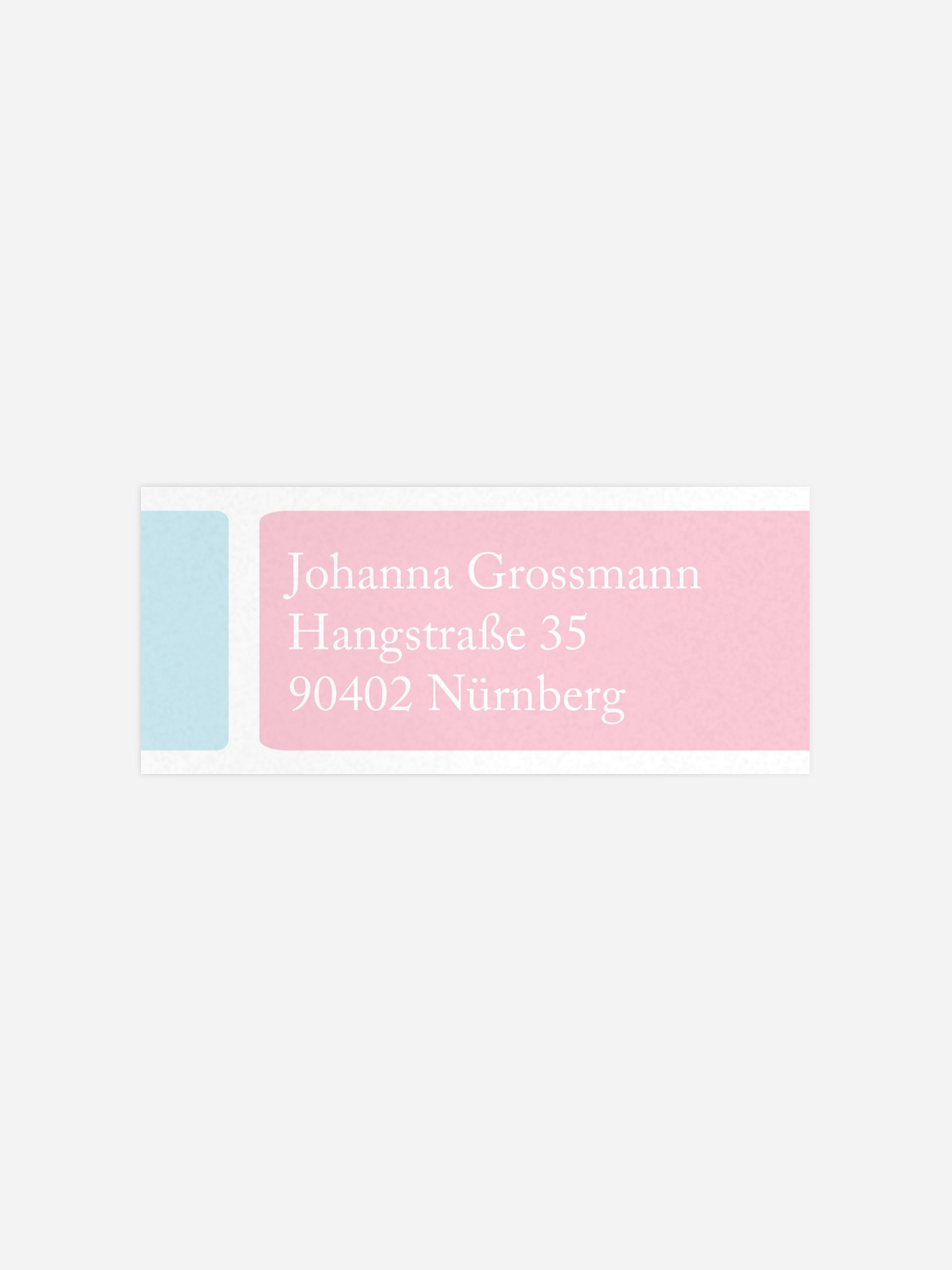 Absenderaufkleber Geburtstag Squared