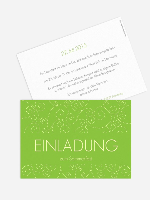 Partyeinladung Looping