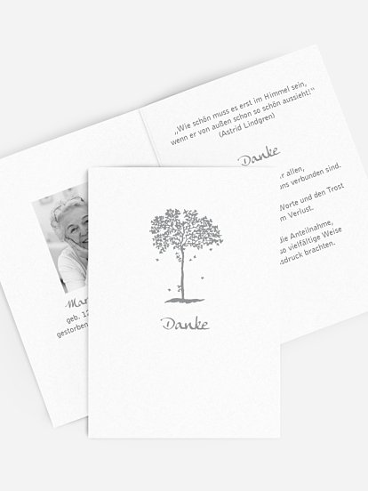 Trauerdanksagung Ahorn