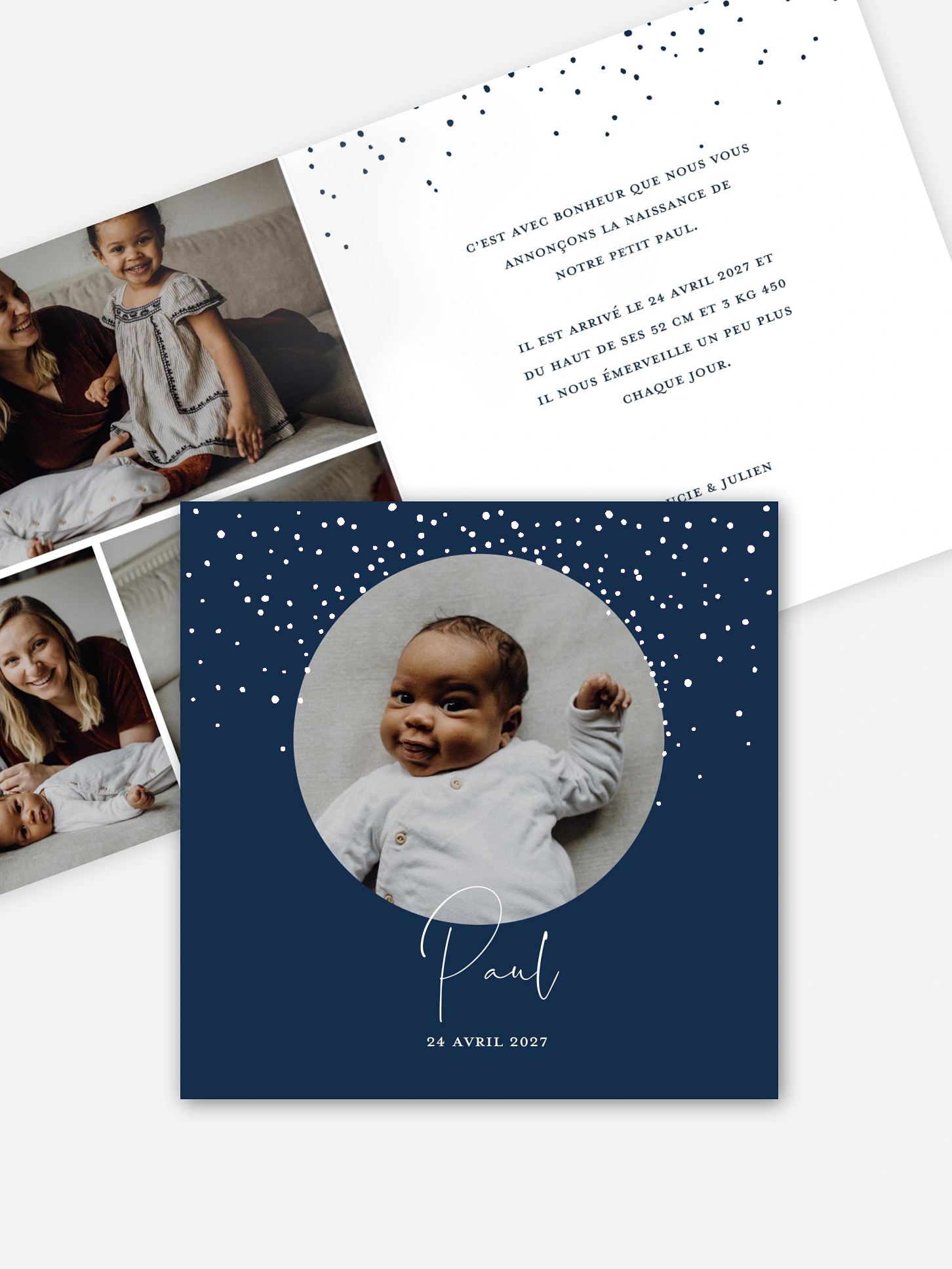 Faire-part naissance Etoiles féeriques