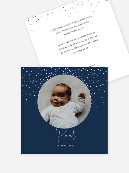 Faire-part naissance Etoiles féeriques