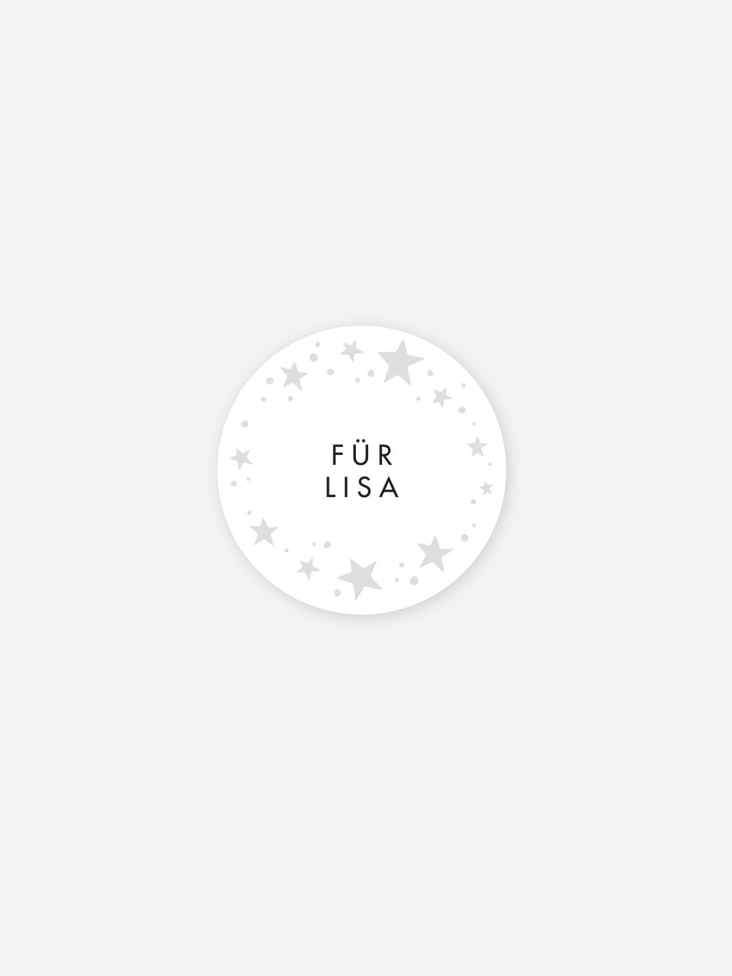 Geschenkaufkleber personalisiert Galaxy Greetings Premium