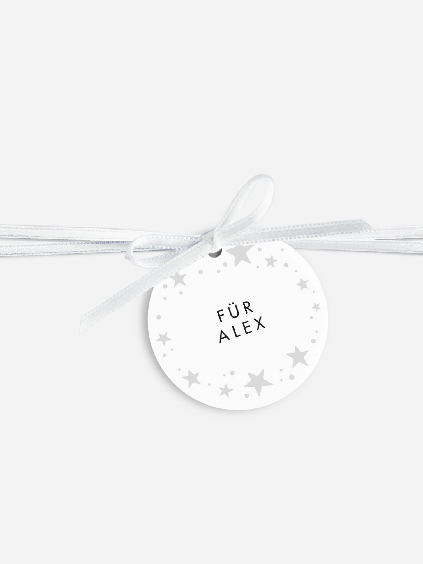 Anhänger mit Band personalisiert Galaxy Greetings Premium