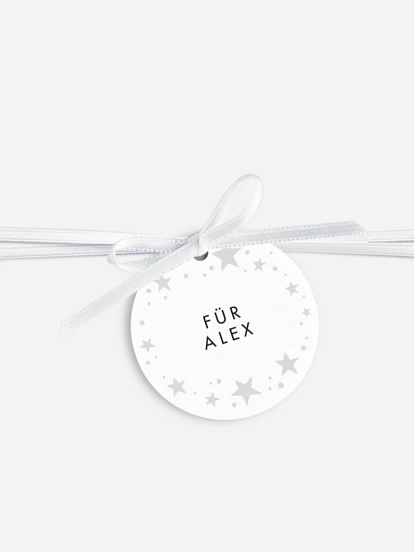 Anhänger mit Band personalisiert Galaxy Greetings Premium
