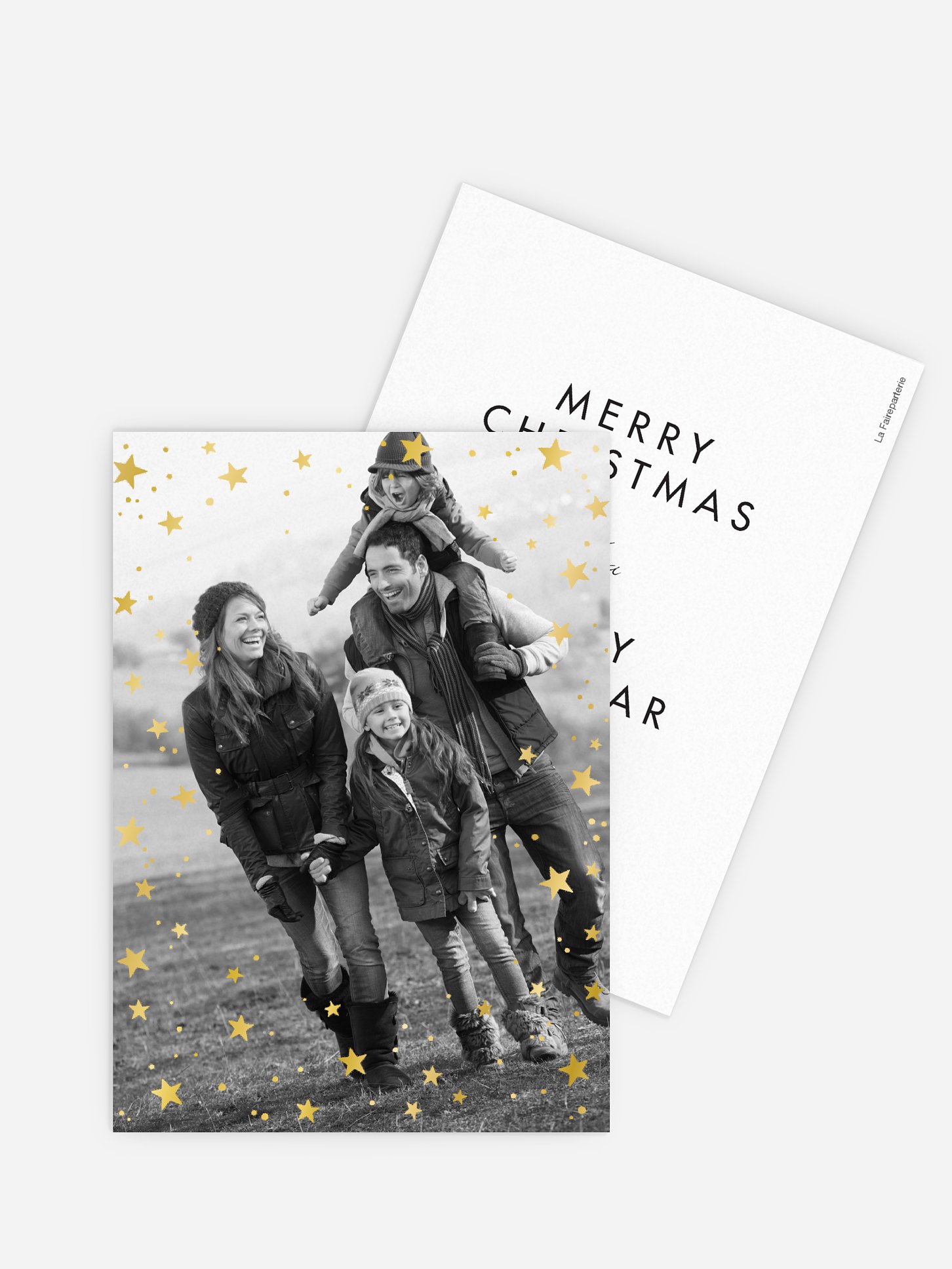 Carte de voeux Galaxy Greetings - dorure