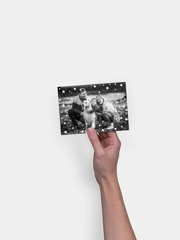 Carte de voeux Galaxy Greetings - dorure