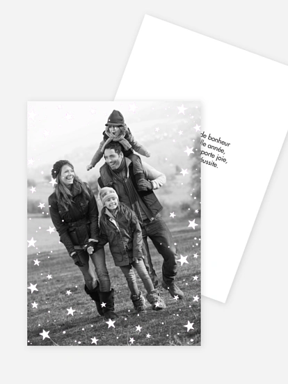 Carte de voeux Galaxy Greetings - dorure