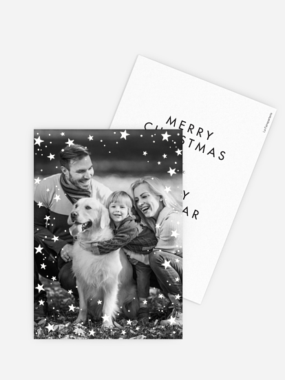 Carte de voeux Galaxy Greetings - dorure