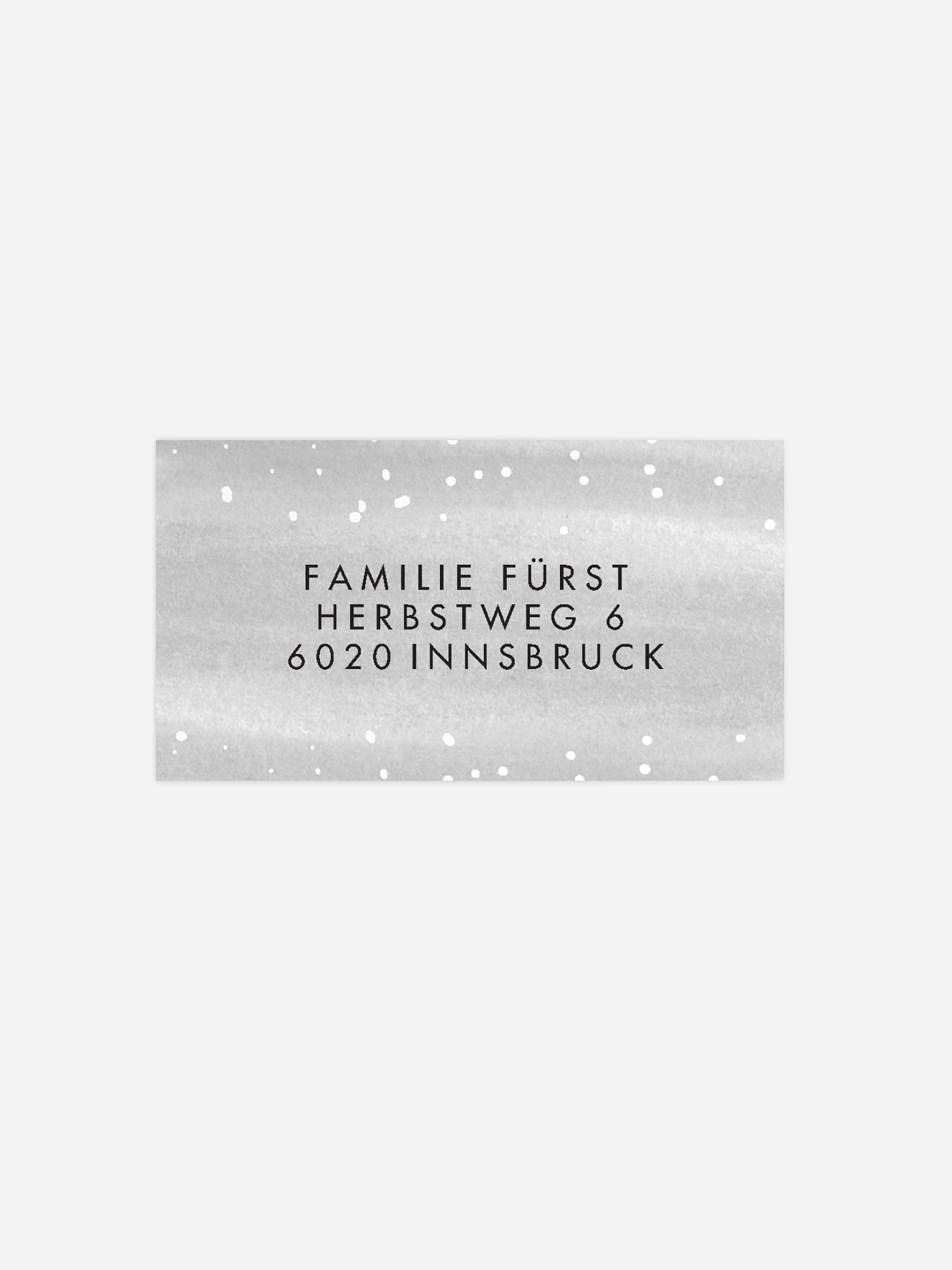 Empfängeraufkleber Weihnachten Dreamy Season