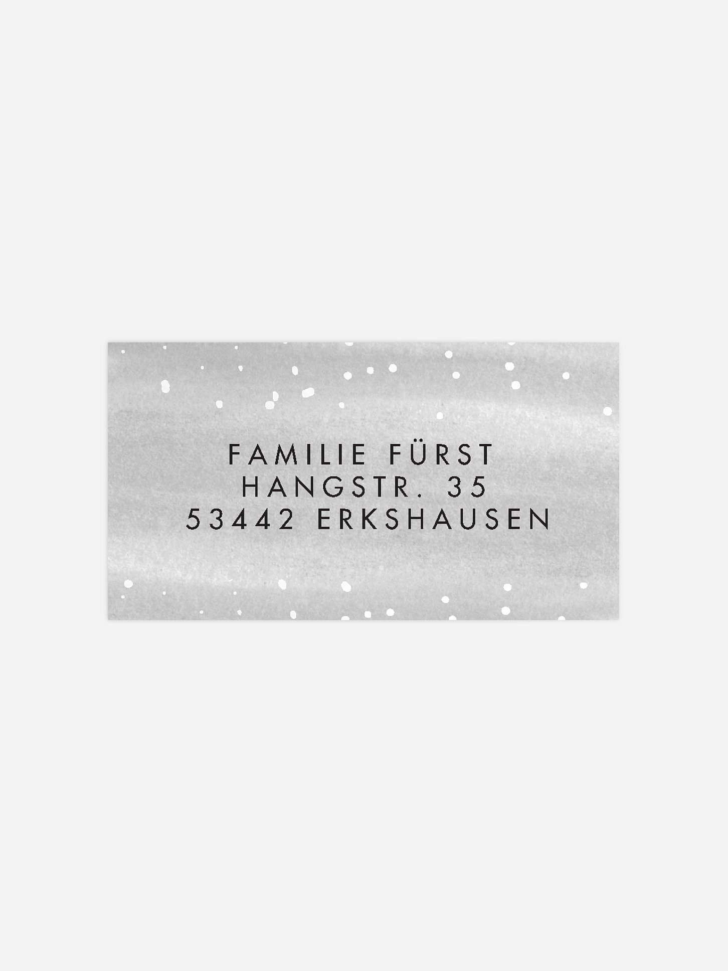 Empfängeraufkleber Weihnachten Dreamy Season