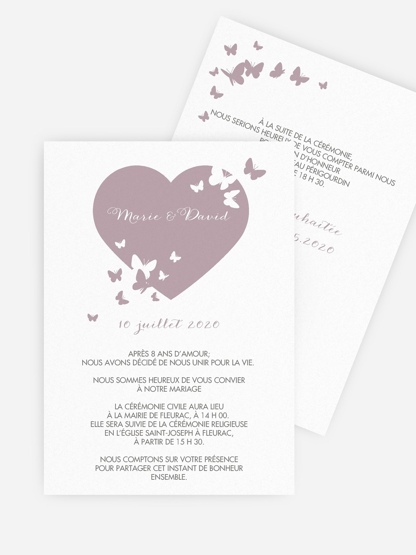 Faire-part de mariage Amour de printemps