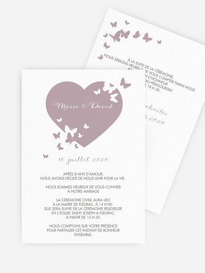 Faire-part de mariage Amour de printemps