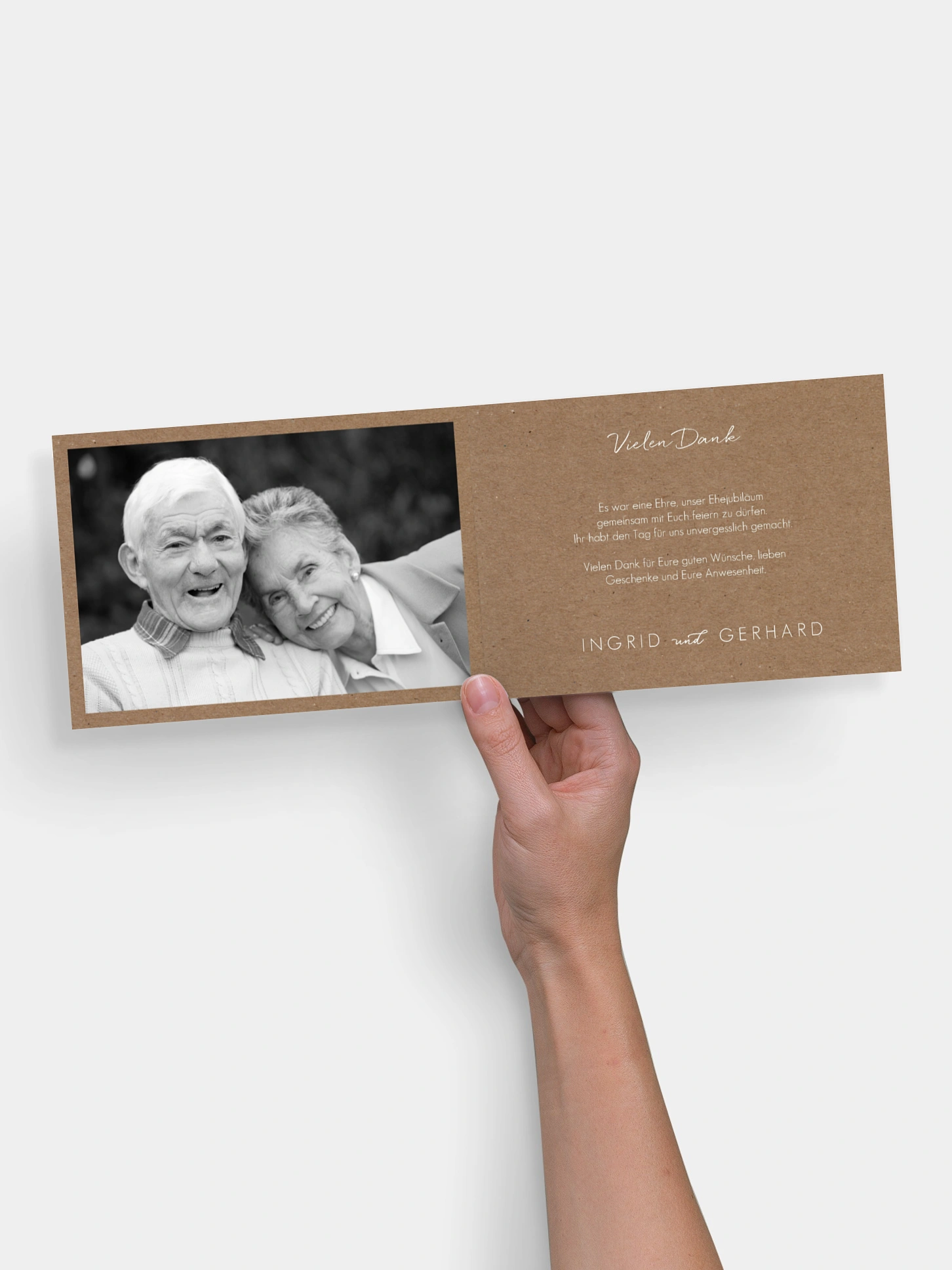 Danksagung zur Goldenen Hochzeit Herzflattern