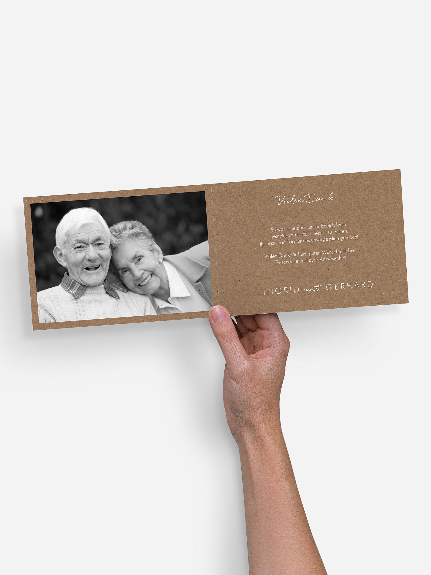 Danksagung zur Goldenen Hochzeit Herzflattern