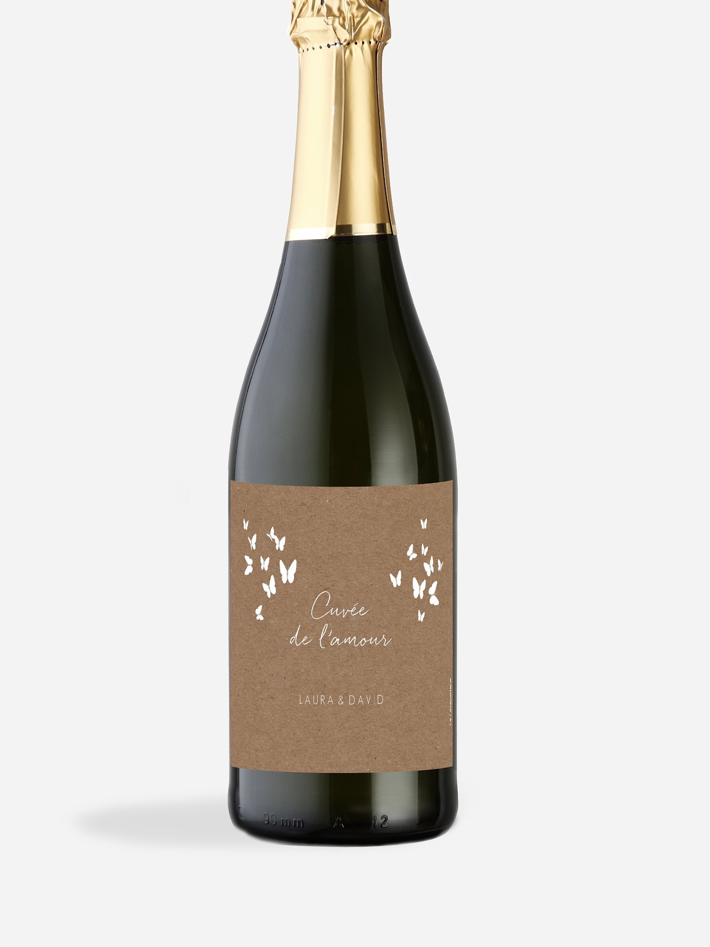 Étiquette bouteille Battement de coeur