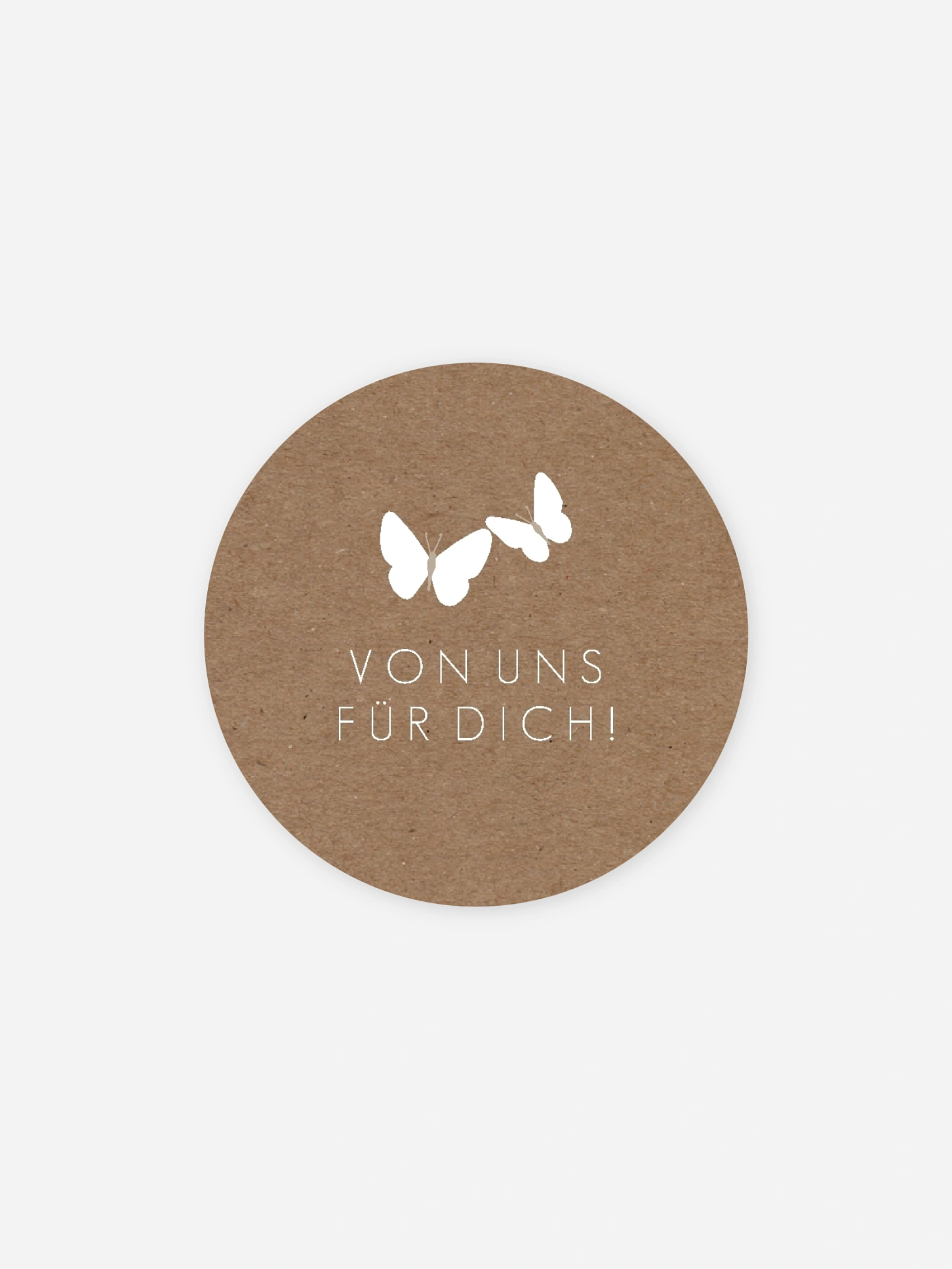 Geschenkaufkleber Hochzeit Herzflattern
