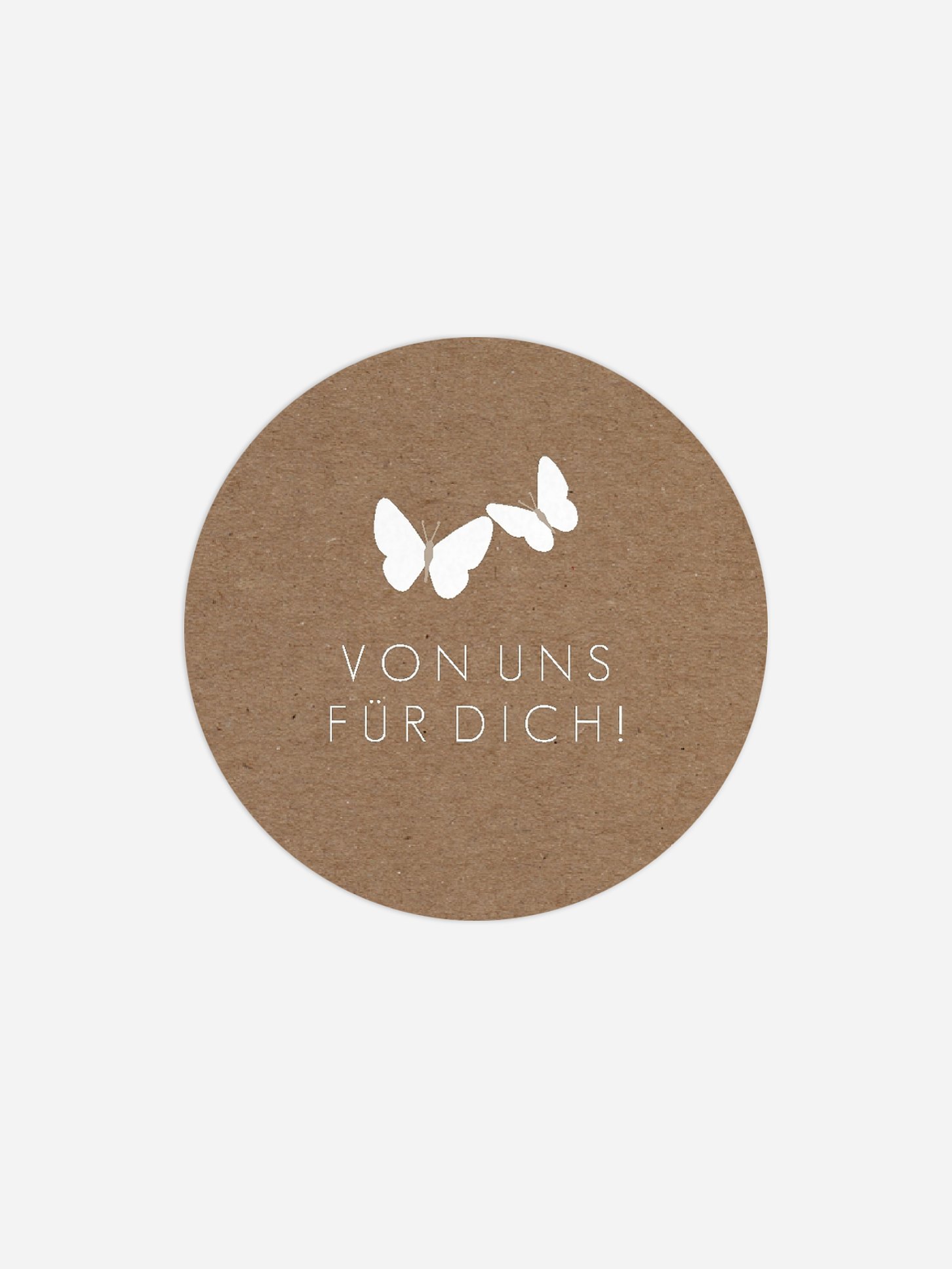 Geschenkaufkleber Hochzeit Herzflattern
