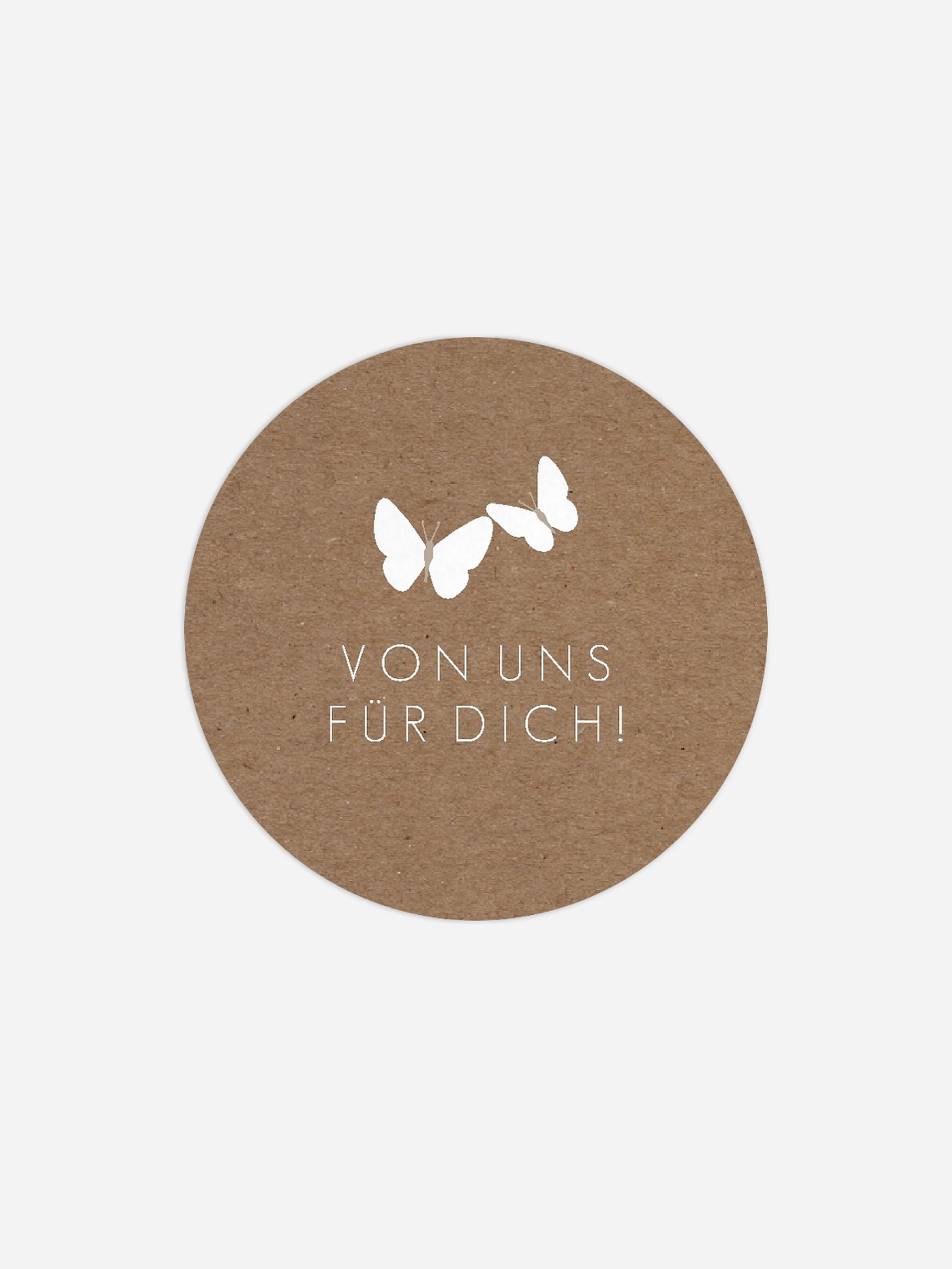 Geschenkaufkleber Hochzeit Herzflattern