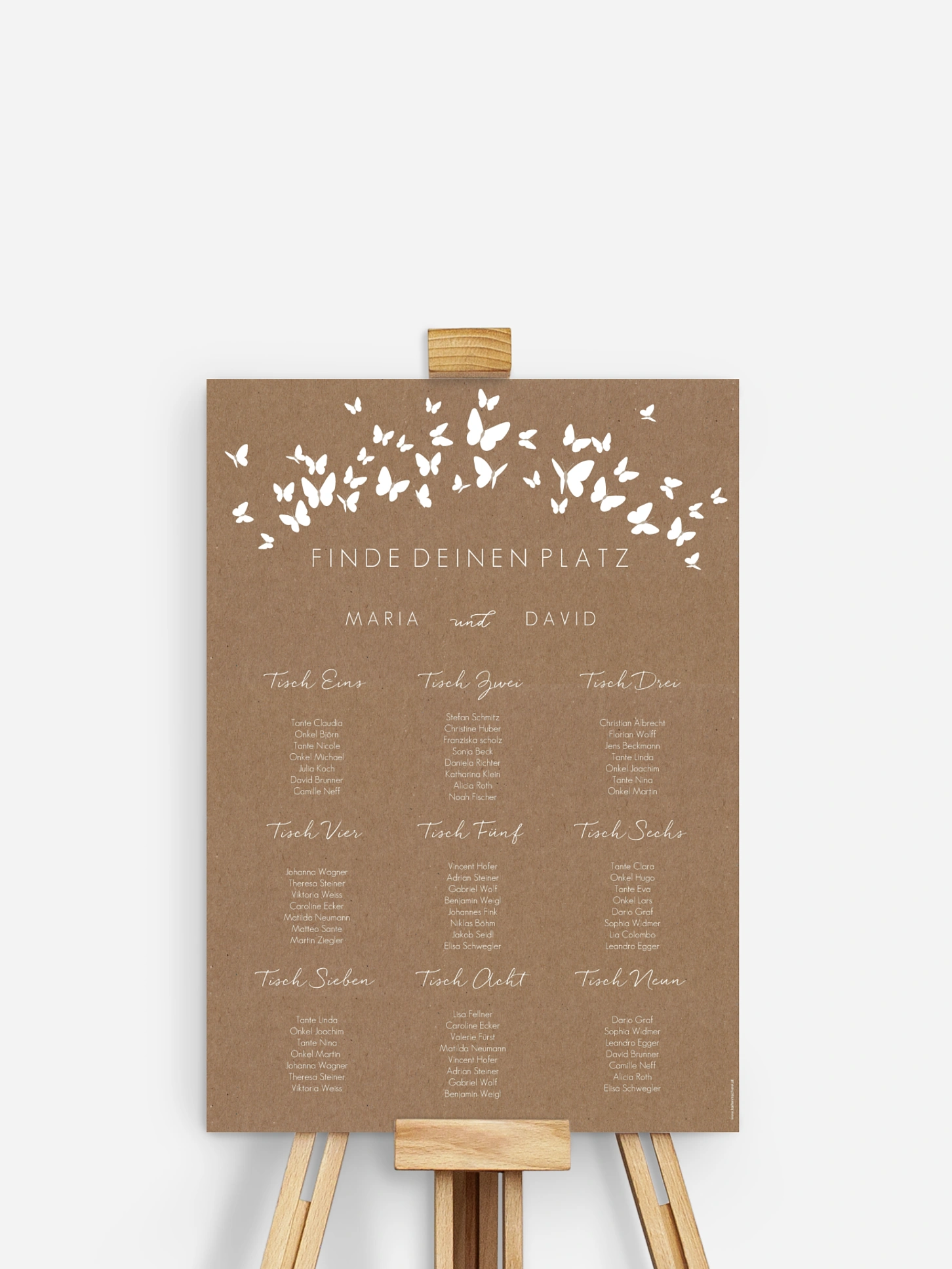 Sitzplan Plakat Herzflattern