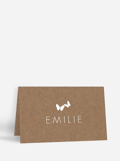 Marque-place mariage Battement de coeur