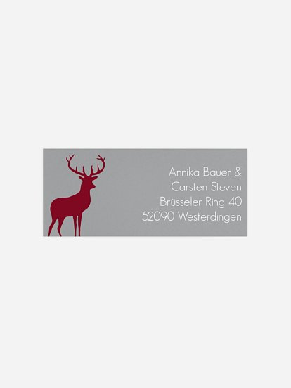 Absenderaufkleber Ornamental