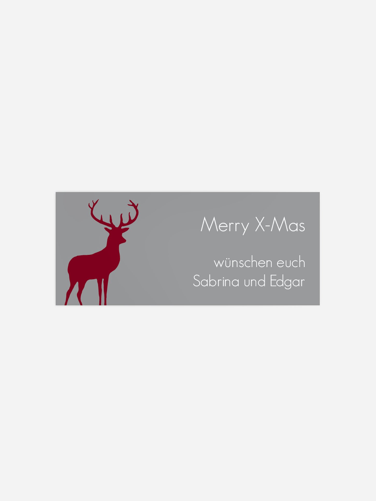 Geschenkaufkleber Weihnachten Ornamental