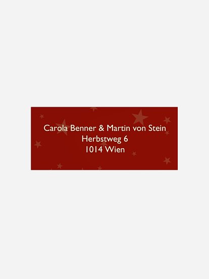 Absenderaufkleber geschäftl. Weihnachten Engel