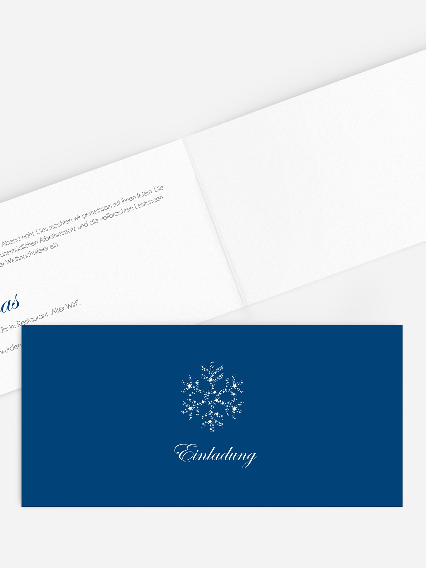 Weihnachtsfeier Kristallstern