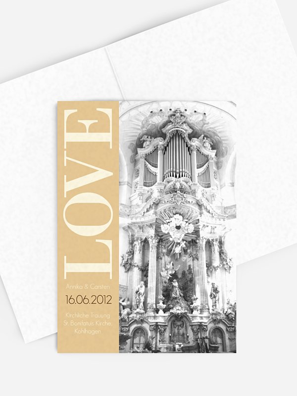 Kirchenheft Hochzeit LOVE